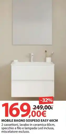 Kreo Brico e Casa Mobile bagno sospeso easy offerta