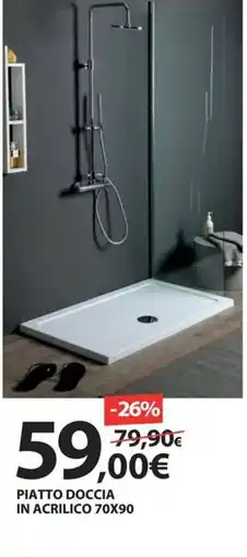 Kreo Brico e Casa Piatto doccia in acrilico offerta