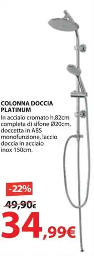 Kreo Brico e Casa Colonna doccia platinum offerta