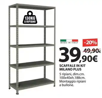 Scaffale in kit milano plus