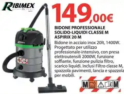 Kreo Brico e Casa Ribimex bidone professionale solido-liquidi classe m aspirix offerta