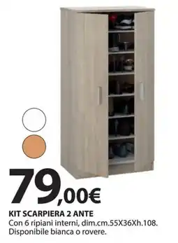 Kreo Brico e Casa Kit scarpiera 2 ante offerta