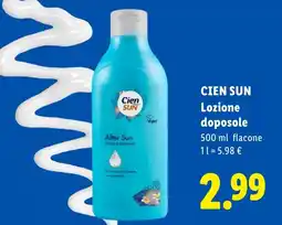 Lidl Cien SUN Lozione doposole offerta