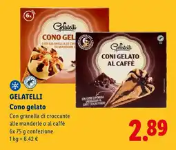 Lidl Gelatelli Cono gelato offerta