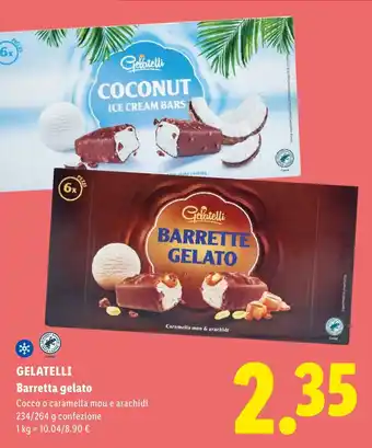 Lidl Gelatelli Barretta gelato offerta