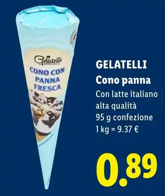 Gelatelli Cono panna