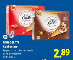 Lidl BON GELATI Coni gelato offerta