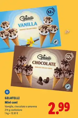 Lidl Gelatelli Mini coni offerta