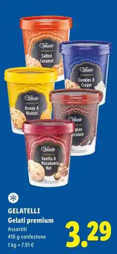Lidl Gelatelli Gelati premium offerta