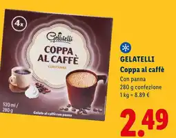 Lidl Gelatelli Coppa al caffè offerta