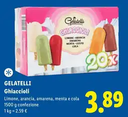 Lidl Gelatelli Ghiaccioli offerta