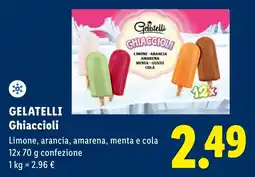 Lidl GELATELLI Ghiaccioli offerta