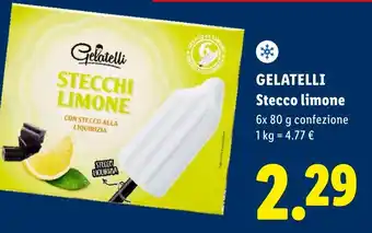 Lidl Gelatelli Stecco limone offerta