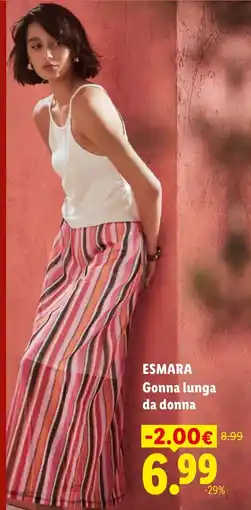 Lidl ESMARA Gonna lunga da donna offerta