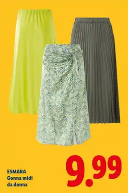 Lidl ESMARA Gonna midi da donna offerta