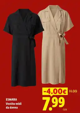 Lidl ESMARA Vestito midi da donna offerta
