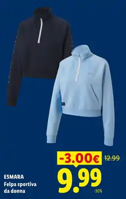 Lidl ESMARA Felpa sportiva da donna offerta