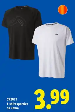 Lidl CRIVIT T-shirt sportiva da uomo offerta