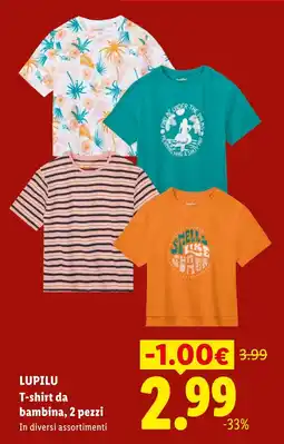 Lidl LUPILU T-shirt da bambina offerta