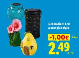 Lidl Decorazioni Led a energia solare offerta