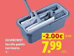 Lidl SILVERCREST Secchio pulizia con inserto offerta