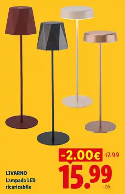 Lidl LIVARNO Lampada LED ricaricabile offerta