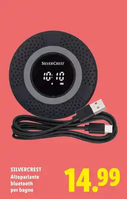 Lidl SILVERCREST Altoparlante bluetooth per bagno offerta
