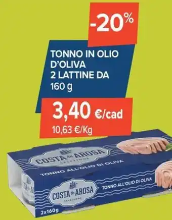 Tonno in olio d'oliva 2 lattine