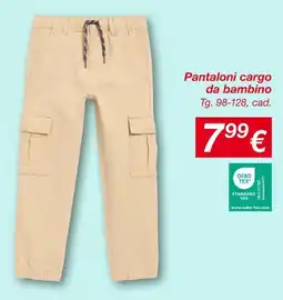 KiK Pantaloni cargo da bambino offerta
