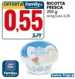 Eurospin Ricotta fresca Land offerta