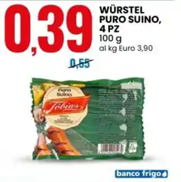 Eurospin Würstel Puro Suino Tobias offerta