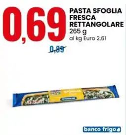 Eurospin Pasta Sfoglia Fresca Rettangolare offerta