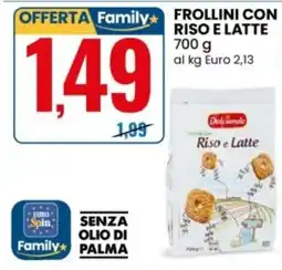Eurospin Frollini con Riso e Latte Dolcissimo offerta