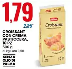 Eurospin Croissant con crema pasticcera offerta