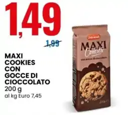 Eurospin Maxi Cookies con gocce di cioccolato offerta