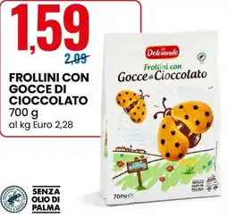Eurospin Dolciando Frollini con Gocce di Cioccolato offerta