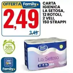 Eurospin Carta igienica La Setosa offerta