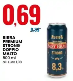 Eurospin BIRRA PREMIUM STRONG DOPPIO MALTO offerta