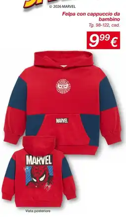 KiK Felpa con cappuccio da bambino MARVEL offerta