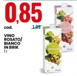 Eurospin Vino Rosato/Bianco in Brik offerta