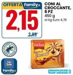 Eurospin Coni al Croccante Dolciando offerta