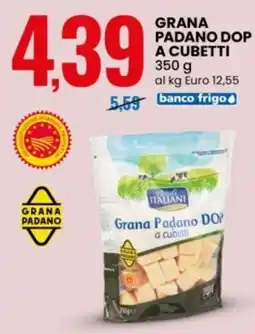 Eurospin Grana Padano DOP a cubetti offerta