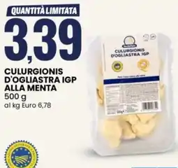 Eurospin Culurgionis d'Ogliastra IGP alla menta offerta