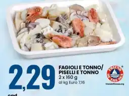 Eurospin FAGIOLI E TONNO/PISELLI E TONNO offerta