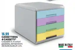 Eurospin CASSETTIERA 4 CASSETTI* offerta