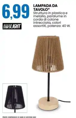 Eurospin LAMPADA DA TAVOLO* offerta