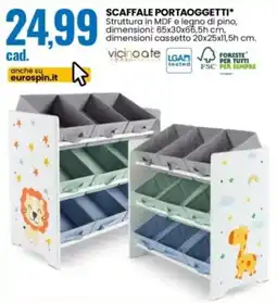 Eurospin SCAFFALE PORTAOGGETTI* vicino ate offerta