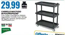 Eurospin CARRELLO MULTIUSO IN POLIPROPILENE* offerta