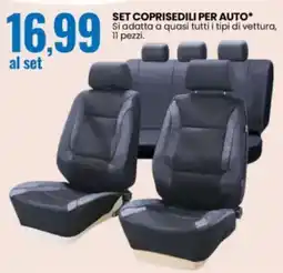 Eurospin SET COPRISEDILI PER AUTO* offerta