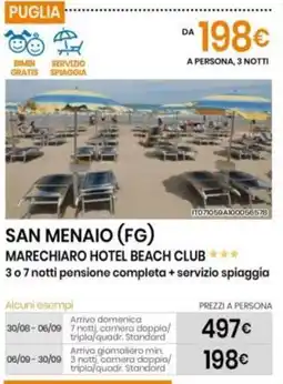 Eurospin Marechiaro hotel beach club offerta
